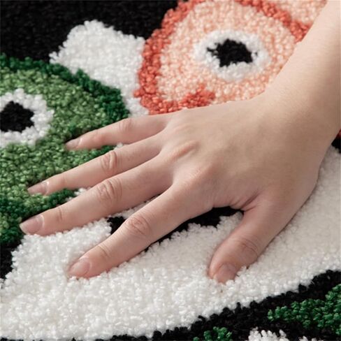 Ankah Animal Bath Mat, Cute Cartoon Bathroom Rug, Comfort Rug, Extra Absorbent Soft, Quickly Dry, Machine Washable Bath Rug Carpet for Toilet Bathtub Kitchen, 19.7" x 31.5", Cat&Fish in Kuwait