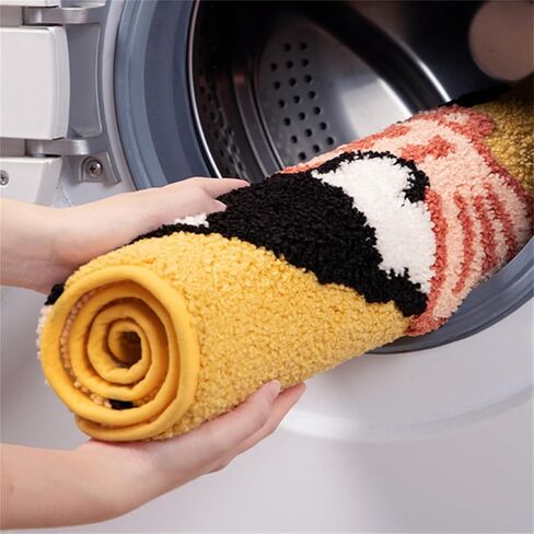 Ankah Animal Bath Mat, Cute Cartoon Bathroom Rug, Comfort Rug, Extra Absorbent Soft, Quickly Dry, Machine Washable Bath Rug Carpet for Toilet Bathtub Kitchen, 19.7" x 31.5", Cat&Fish in Kuwait