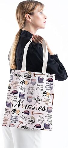 TSOTMO Theatre Lover Tote Bag Musicals Gift Musical Theatre Drama Gift for Women Sister in Saudi Arabia