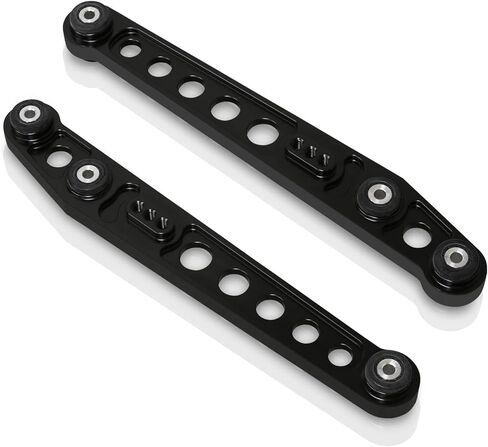 AJP Distributors JDM Suspension Rear Lower Aluminum Control Arms Kit Black LCA Solid Polyurethane Bushing Set Compatible/Replacement For Civic EK EM LX DX EX SI 1996 1997 1998 1999 2000 96 97 98 99 00 in Kuwait