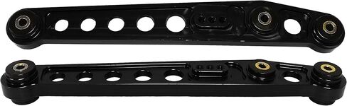 AJP Distributors JDM Suspension Rear Lower Aluminum Control Arms Kit Black LCA Solid Polyurethane Bushing Set Compatible/Replacement For Civic EK EM LX DX EX SI 1996 1997 1998 1999 2000 96 97 98 99 00 in Kuwait