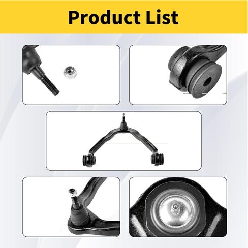 Front Upper Control Arm Fit for Cadillac Escalade Chevrolet Avalanche Express Silverado Suburban Tahoe GMC Savana Sierra Yukon XL 1500 2500 K80942 w/Ball Joint - 2 Set Suspension Kit in Kuwait