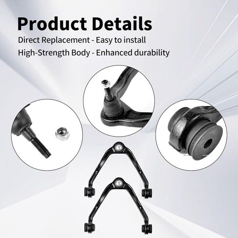Front Upper Control Arm Fit for Cadillac Escalade Chevrolet Avalanche Express Silverado Suburban Tahoe GMC Savana Sierra Yukon XL 1500 2500 K80942 w/Ball Joint - 2 Set Suspension Kit in Kuwait
