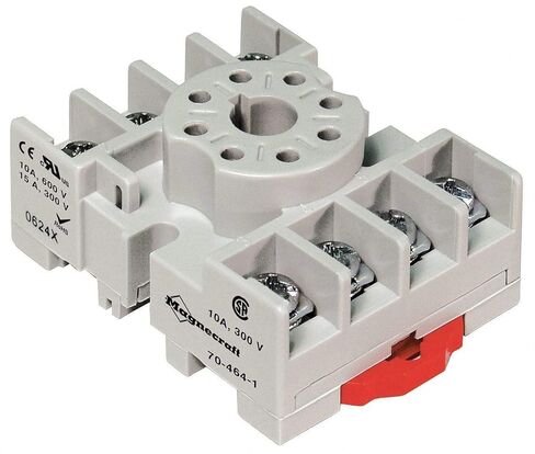 SCHNEIDER ELECTRIC 70-464-1 Relay Socket, Standard, Octal, 8 Pin, 2.12" L in Saudi Arabia