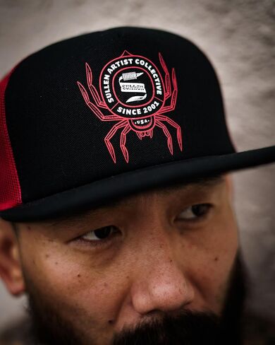 Sullen Ocho Snapback Tattoo Lifestyle Hat Black (Red) in Saudi Arabia