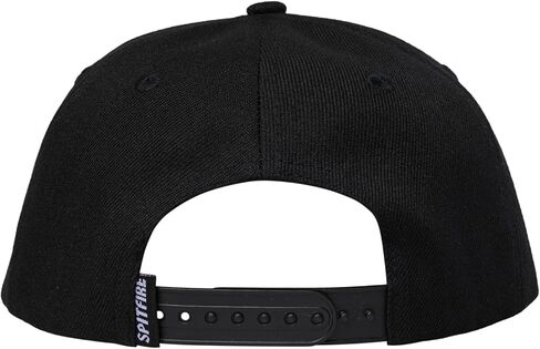 قبعة Spitfire Wheels الكلاسيكية 87 Swirl Patch Snapback أسود/أسود/أبيض in Saudi Arabia