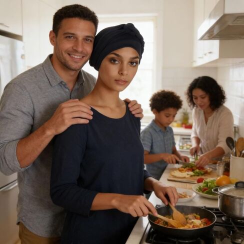 Lucky staryuan ® Chemo Cancer Headwear for Women Soft Pre-Tied Twisted Braid Hair Cover Turban Headwear in Kuwait