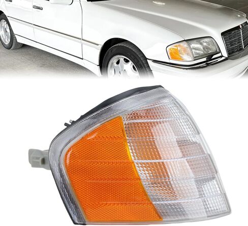 Right Side Marker Parking Lamp Turn Signal Corner Light For Mercedes Benz C Class W202 1994-2000 Passenger Side 2028261243 MB2521101 in Saudi Arabia