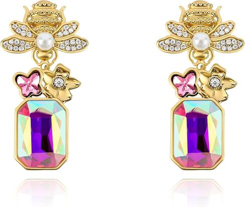 Gold Heart Stud Earrings for Women 14K Gold Plated Dainty Love Heart Stud Earrings with Cubic Zirconia Elegant Tiny Crystal CZ Heart Statement Earrings Valentines Day Trendy Jewelry Gift for Women in Saudi Arabia