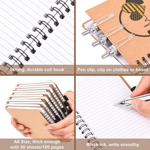 20 Set 911 Dispatcher Gifts, Spiral Notebooks with Yellow Flag Ballpoint Pens, Appreciation Week Christmas Birthday Retirement Gifts Set for First Responders Telecommunicator Coworker Office Staff in Kuwait