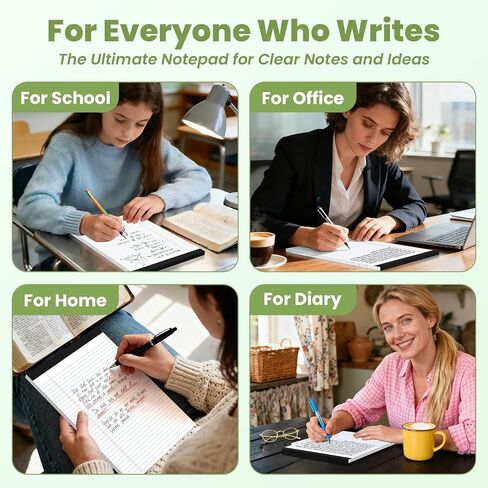 6 Pack Legal Pads 8.5" x 11", Wide Ruled Writing Notepads, 50 Sheets/Pad, Perforated Pages, 300 Sheets Lined Paper for School Office Supplies in Saudi Arabia