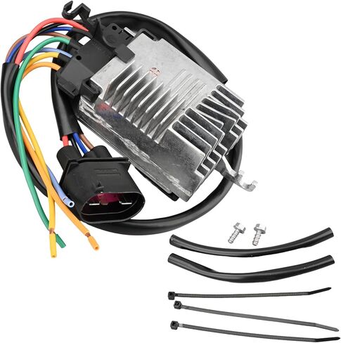 8E0959501AG Engine Radiator Cooling Fan Control Module Compatible with A4 A4 Quattro 2002 2003 2004 2005 2006 2007 2008 2009 in Saudi Arabia