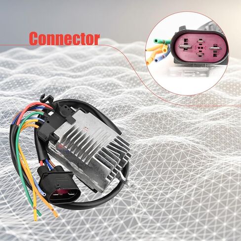 8E0959501AG Engine Radiator Cooling Fan Control Module Compatible with A4 A4 Quattro 2002 2003 2004 2005 2006 2007 2008 2009 in Saudi Arabia