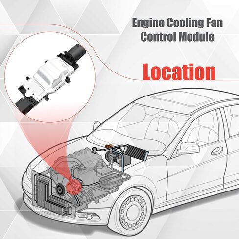 8E0959501AG Engine Radiator Cooling Fan Control Module Compatible with A4 A4 Quattro 2002 2003 2004 2005 2006 2007 2008 2009 in Saudi Arabia