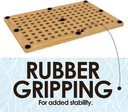 The Original Luxury Yacht Deck Inspired Teak Bath and Shower Mat in Kuwait