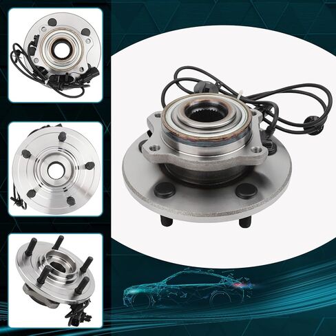 IRONTEK 512330 Rear Wheel Hub and Bearing Assembly Compatible for Chrysler 2007-2008 Pacifica Wheel Bearing and Hub; 5 Lugs w/ABS 2PCS in Saudi Arabia