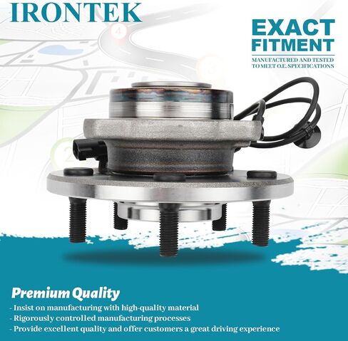 IRONTEK 512330 Rear Wheel Hub and Bearing Assembly Compatible for Chrysler 2007-2008 Pacifica Wheel Bearing and Hub; 5 Lugs w/ABS 2PCS in Saudi Arabia