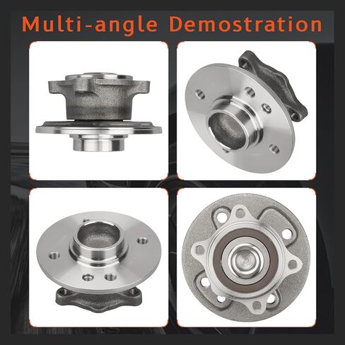 (Pair) DRIVESTAR 512304 Rear Wheel Hub & Bearing Assembly Driver or Passenger for Mini Cooper 2002 2003 2004 2005 2006(ABS Models; M12 Threads ONLY)-4 Bolt in Saudi Arabia