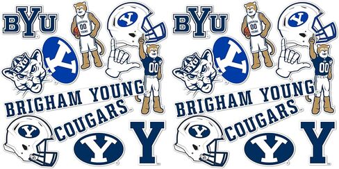 Desert Cactus Brigham Young University Stickers Cougars BYU Cougs Vinyl Decals Laptop Water Bottle Car Scrapbook13.31x10.63 T2 (Type 2) in Saudi Arabia