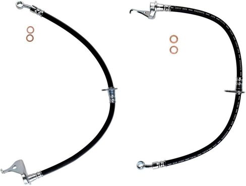 Front Brake Hose - Front Brake Line Brake Hydraulic Hose Replacement 2PC for Honda CR-Z 2015 2014 2013 2012 2011 for Honda Fit 2013 2012 2011 2010 2009 in Kuwait