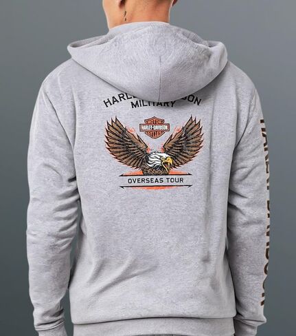 Harley-Davidson Military, Exclusive Military Overseas Tour, Men’s Zip-Up Hoodie in Saudi Arabia
