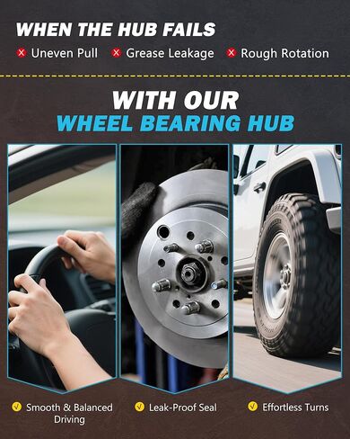 4WD 6-Lug Front Wheel Bearing Hub Assembly for 2018 2019 2020 Ford F-150, Replacement 515177 in Kuwait