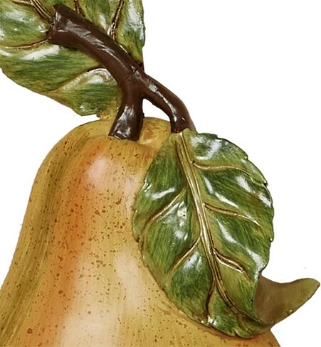Touch of Class Luscious Fruit Wall Accent Set of Three - Resin - Plum, Pear, Apple - Purple, Yellow, Red - Realistic Decor for Kitchen, Dining Room, Farmhouse, Restaurant in Saudi Arabia
