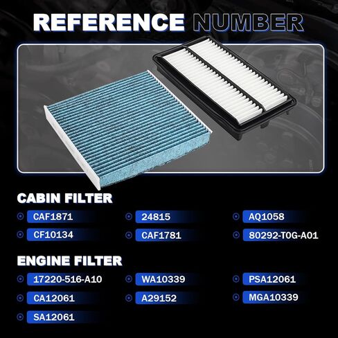 Pilot/Passport Engine & Cabin Air Filter Kit Compatible with 2016-2022 Pilot 3.5L, 2017-2025 Ridgeline 3.5L, 2019-2025 Passport, 2017-2020 MDX Hybrid in Kuwait