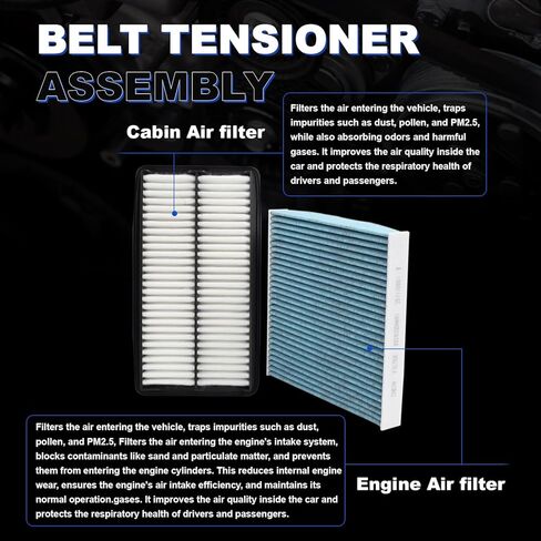 Pilot/Passport Engine & Cabin Air Filter Kit Compatible with 2016-2022 Pilot 3.5L, 2017-2025 Ridgeline 3.5L, 2019-2025 Passport, 2017-2020 MDX Hybrid in Kuwait