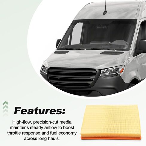 Engine Air Filter Compatible with 2023 Sprinter 1500 3500XD 2023-2025 Sprinter 2500 3500 NCV3 Replace C33050 WA12007 A9075283500 9075283500 in Kuwait