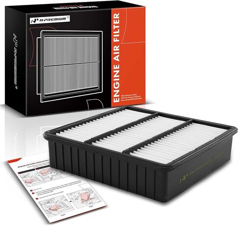 A-Premium Engine Air Filter Compatible with Mitsubishi Lancer 2002-2007 2011, Mirage 1997-2002, Outlander 2003-2006 in Saudi Arabia