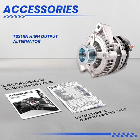 High Output Alternator for-Jaguar F-Pace F-Type XE XF XFR XFR-S XJ XJR XJR575 XK XKR XKR-S for-Land Rover LR4 for-Range Roverl, OE 104210-5360, 6-Groove Pulley 12V 150A in Saudi Arabia