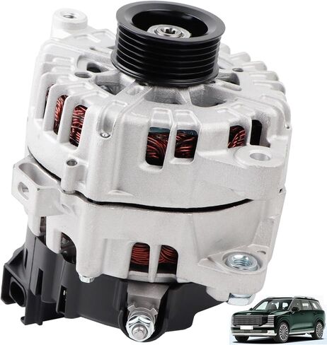 MUCO New Alternator 2722099 Compatible with Hyundai Palisade 3.8L 2020 2021 2022 2023 Telluride 2020 2021 2022 V6 3.8L 13.5V 180Amp 6-Groove Clutch Pulley 601-10129 373003L060 in Saudi Arabia