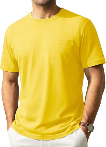 EKLENTSON Men's Lightweight Pocket T-Shirt UPF 80+ Sun Protection UV Tee Shirt Moisture Wicking Basic Tshirt in Saudi Arabia