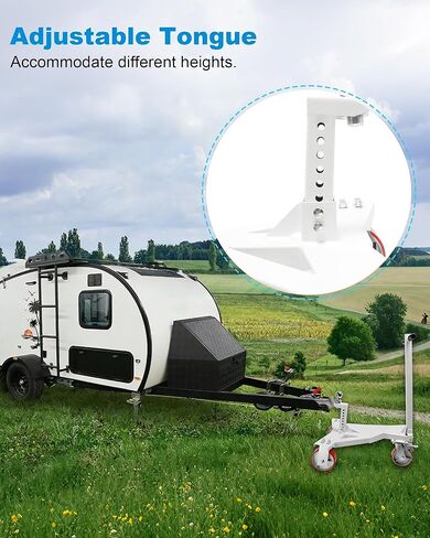 دوللي مقطورة شديدة التحمل، محرك مقطورة بوزن اللسان 3500 رطل مع كرة 2 بوصة، زاوية قابلة للتعديل، مناسبة لقارب RV للدراجات النارية Jet Ski in Kuwait