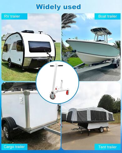 دوللي مقطورة شديدة التحمل، محرك مقطورة بوزن اللسان 3500 رطل مع كرة 2 بوصة، زاوية قابلة للتعديل، مناسبة لقارب RV للدراجات النارية Jet Ski in Kuwait