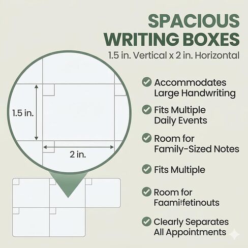 Magnetic Fridge Calendar 15" x 12" – Dry Erase Fridge Calendar with Full-Back Magnet, Monthly Refrigerator Planner Board with Magnetic Pen Holder, 6 Markers & Eraser, Reusable Kitchen Organizer in Kuwait