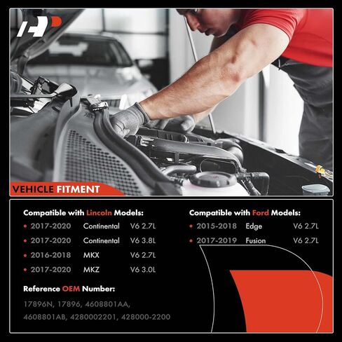 A-Premium Starter Motor Compatible with Lincoln Continental 17-20, MKX 16-18, MKZ 17-20 & Ford Edge 15-18, Fusion 17-19, 2.7L 3.0L, 12V 1.3KW 10 Teeth CCW, Replace# 438000-1360, F2GT-11000-AA in Saudi Arabia