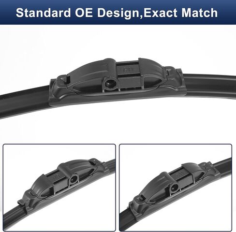 X AUTOHAUX 1 Pair 26"+17" Front Windshield Wiper Blade for Ford Focus 2 06-11 Replacement Set W/Upgraded Stability All Weather Side-Lock, Not J/U Hook in Saudi Arabia