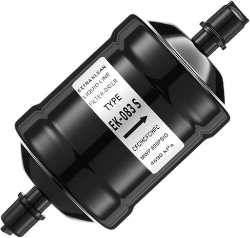 Flow Filter Drier for Heat Pump Refrigerant Filter Drier 3/8 Sweat Ek-083s Compatible with Hfc Heat Pump Straight Cool Air Conditioners Refrigeration Heating Systems from 1 to 5 Tons in Saudi Arabia