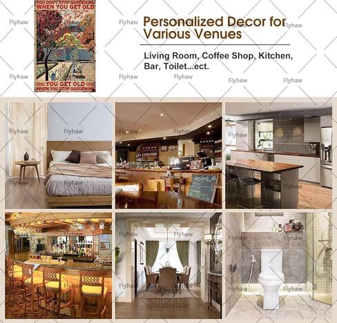 You Don't Stop Gardening When You're Old Metal Tin Sign Garden Signs Gardending Gifts Garden Decor For Home Farm 8x12 Inch in Kuwait