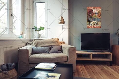 You Don't Stop Gardening When You're Old Metal Tin Sign Garden Signs Gardending Gifts Garden Decor For Home Farm 8x12 Inch in Kuwait