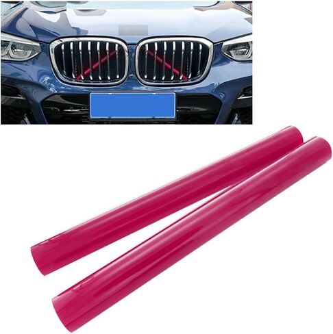 حشوات شبكية على شكل حرف V تناسب خطوط الشواية BMW V ذات دعامات الشواية الأمامية وحواف إدراج الشواية المتوافقة مع BMW E60 F52 V أغطية أشرطة على شكل V - أحمر وردي in Kuwait