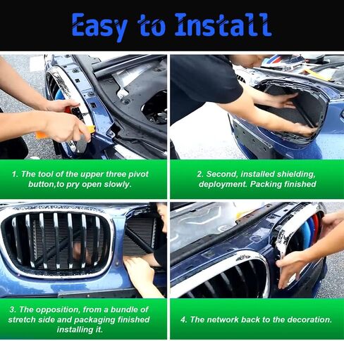 حشوات شبكية على شكل حرف V تناسب خطوط الشواية BMW V ذات دعامات الشواية الأمامية وحواف إدراج الشواية المتوافقة مع BMW E60 F52 V أغطية أشرطة على شكل V - أحمر وردي in Kuwait