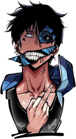 ملصق فينيل من Solo Leveling للإصبع الأوسط من الفينيل، ملصق للسيارات والنوافذ وأجهزة الكمبيوتر المحمولة والمزيد in Kuwait