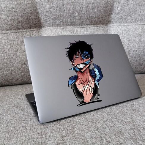 ملصق فينيل من Solo Leveling للإصبع الأوسط من الفينيل، ملصق للسيارات والنوافذ وأجهزة الكمبيوتر المحمولة والمزيد in Kuwait