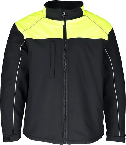 RefrigiWear Black/Lime Hivis Insulated Work Jacket for Men, -20°F (-29°C), Large in Saudi Arabia