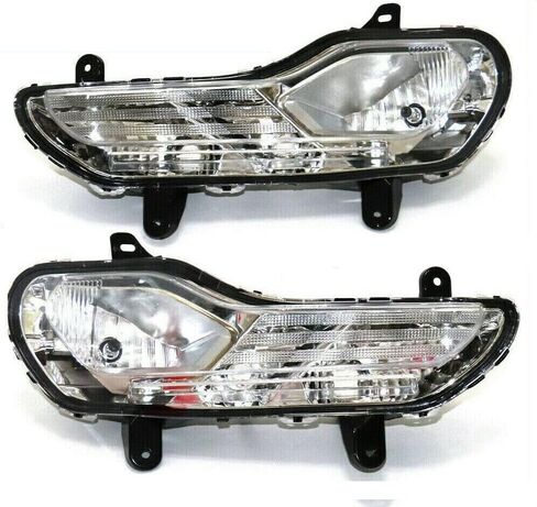 LOYALHEARTDY لسيارة Ford Escape مجموعة مصابيح الضباب لعام 2013 2014 2015 2016، مصباح ضوء الضباب للسائق والراكب يسار + يمين، مصباح ضوء الضباب ممتص الصدمات الجانبي in Kuwait