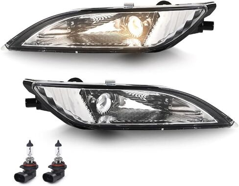 ANDPLAY Pair of Front Bumper Fog Light Driving Lamp Halogen Compatible with Toyota Sienna 2006 2007 2008 2009 2010 81220AE020, 81210AE020, TO2592122, TO2593122 White in Kuwait