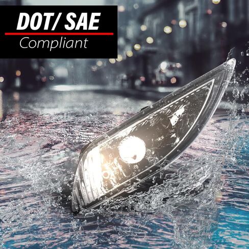 ANDPLAY Pair of Front Bumper Fog Light Driving Lamp Halogen Compatible with Toyota Sienna 2006 2007 2008 2009 2010 81220AE020, 81210AE020, TO2592122, TO2593122 White in Kuwait